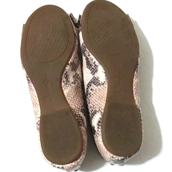 JESSICA SIMPSON ANIMAL PRINT BALLERINA FLATS SiZE 7 - Picture 9 of 10
